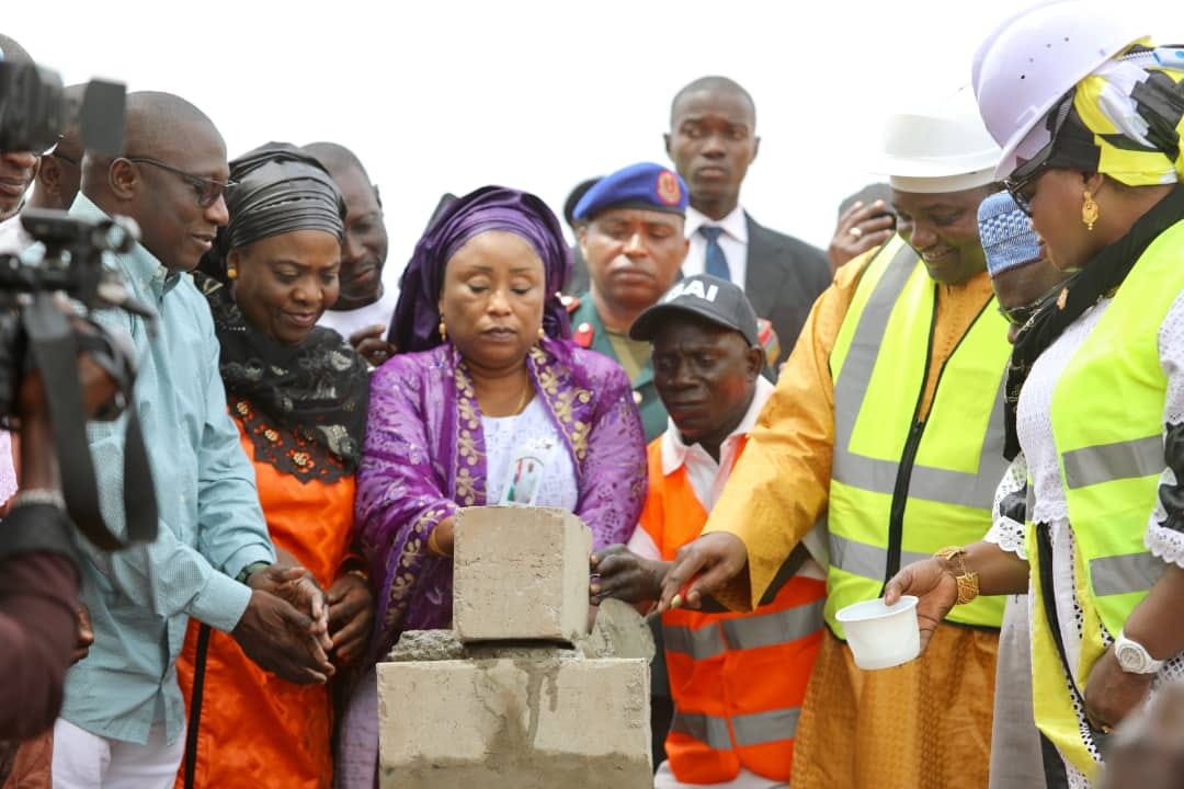 President Adama Barrow Saturday laid the foundation stone for a multi million project for the capital city, Banjul
