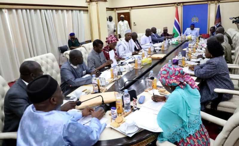 President Barrow presides over First Cabinet Meeting of 2020