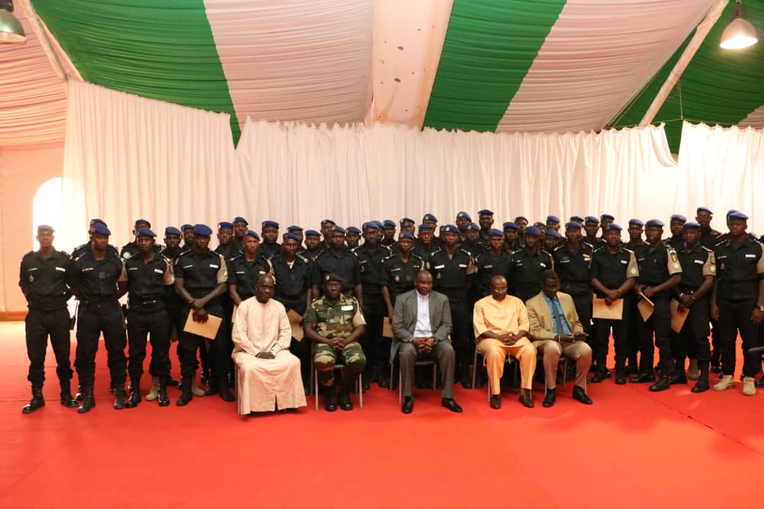 President Barrow Bids Farewell to 50 ECOMIG Soldiers