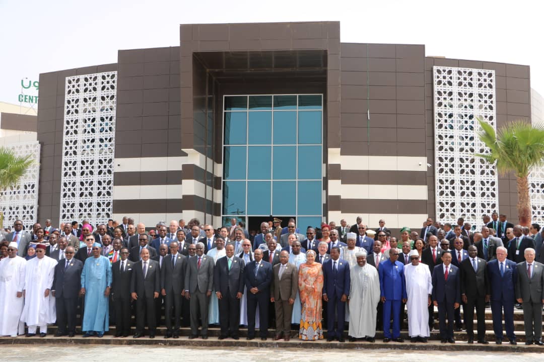 President Barrow (2nd row center) among heads of state of the African Union attending the 31st Ordinary Session in the Islamic Republic of Mauritania