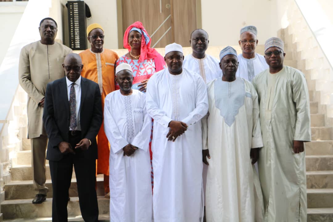 Newly sworn-in Vice President and Cabinet Ministers in group photo with President Adama Barrow