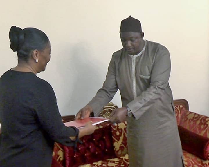 President Barrow receives President Obiang's Special Envoy