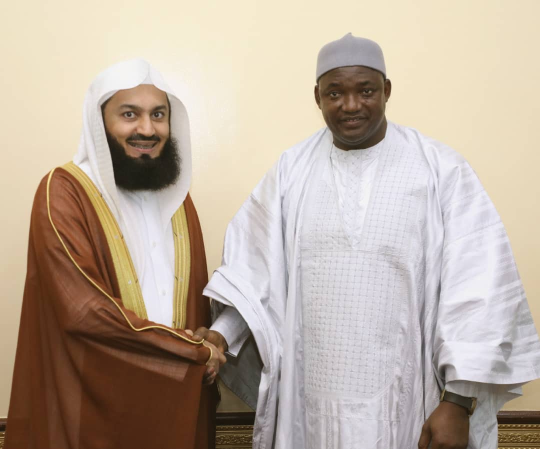 "Gambia is my second home" Mufti Menk told the President