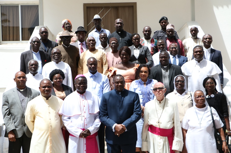 President Barrow receives the Bishop of Banjul and Secretary General of OIC