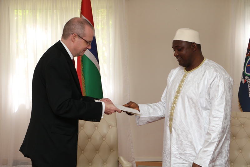 German Ambassador presents his letter of credence to President Barrow