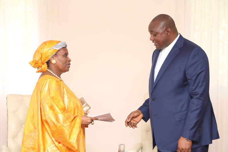 Diplomats present their credentials to President Barrow 
