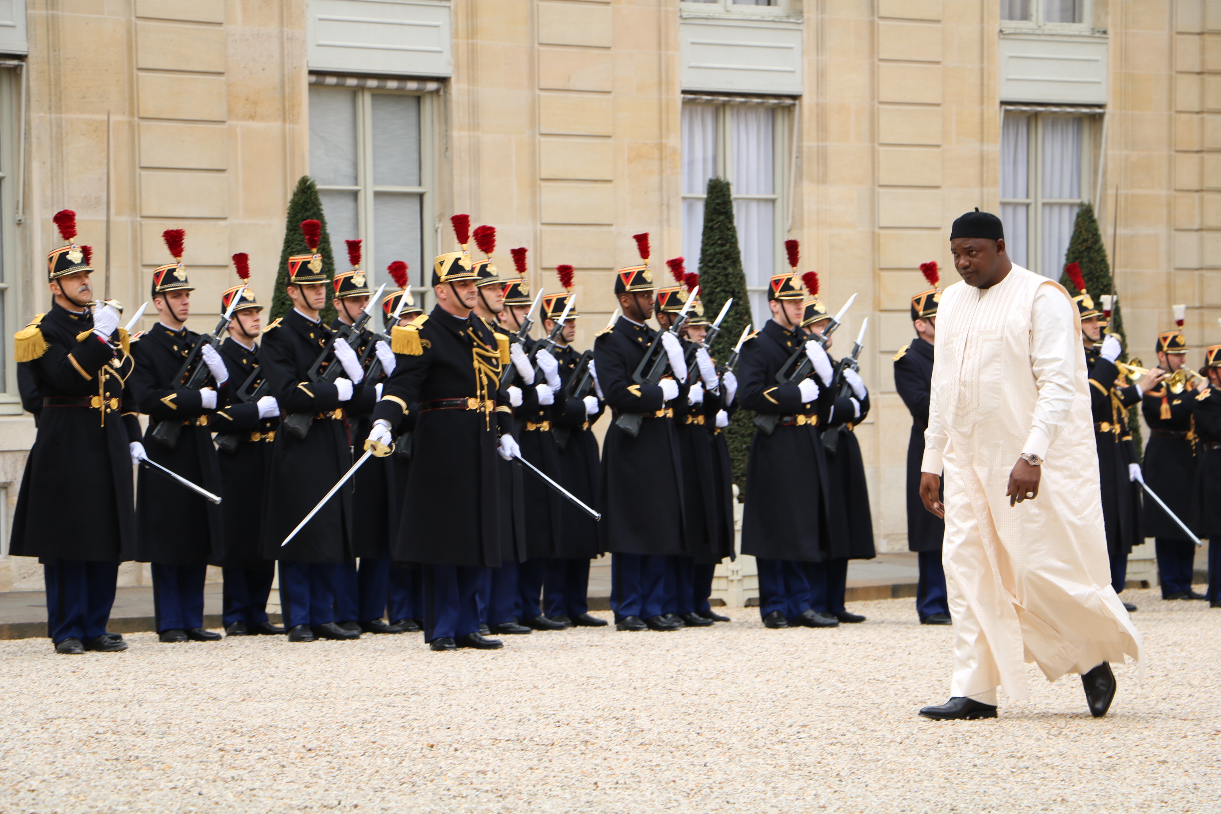 President Adama Barrow's first visit to Paris.