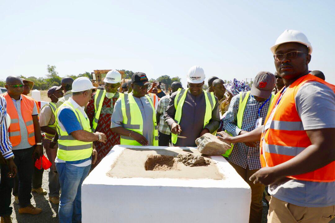 President Barrow Lays Foundation Stone for Yorobawol- Basse Road