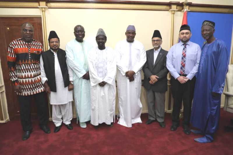 Ahmadiyaa delegation pays courtesy call on President Barrow