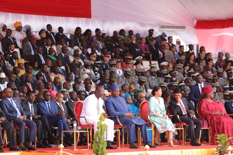 President Barrow (2nd left front row) among special guests attending the 59th Independence Anniversary of the Republic of Senegal