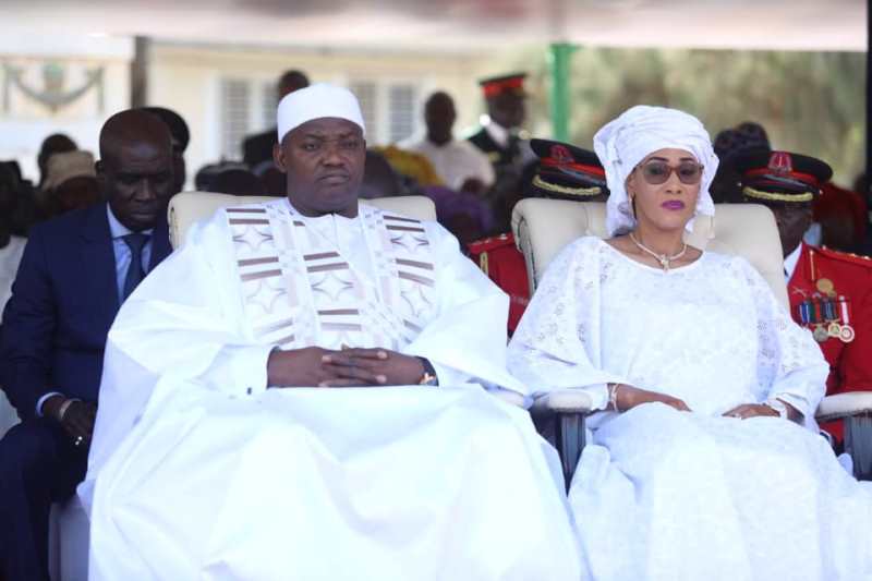 The First Family at The Gambia's 55th Independence Anniversary Celebration at the McCarthy Square in Banjul