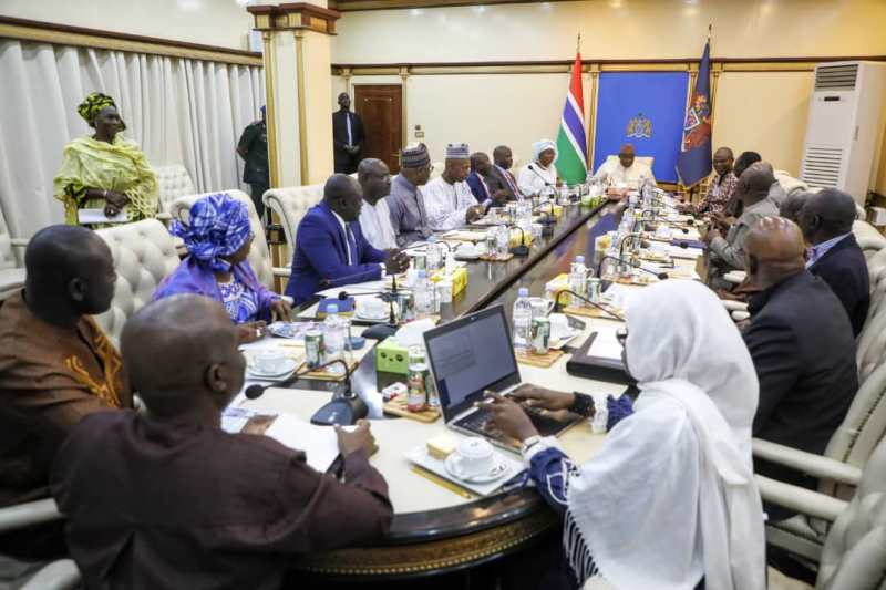 President Barrow presides over third Cabinet Session of 2020