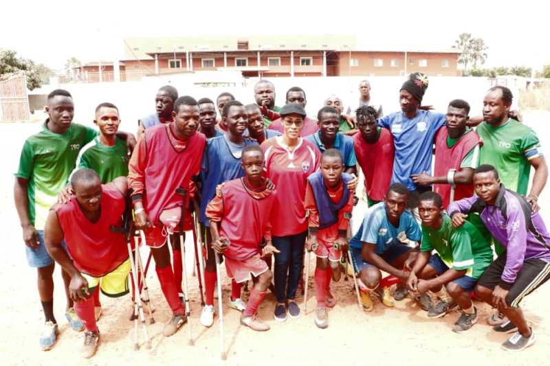 First Lady makes Surprise Visit to physically-challenged exhibition match