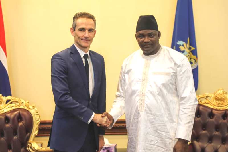 New French Ambassador Presents Credentials to President Barrow