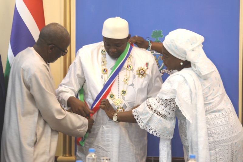 Chancery confers “Grand Master” insignia on President Barrow