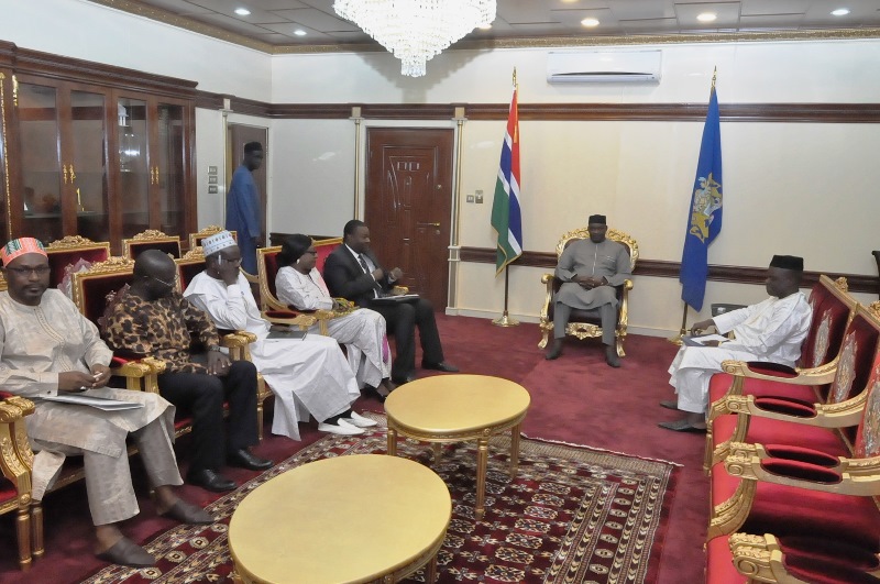 National Human Rights Commission pays courtesy call on President Barrow
