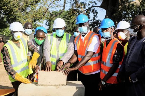 President Barrow lays foundation stone of Bwiam Mini Stadium