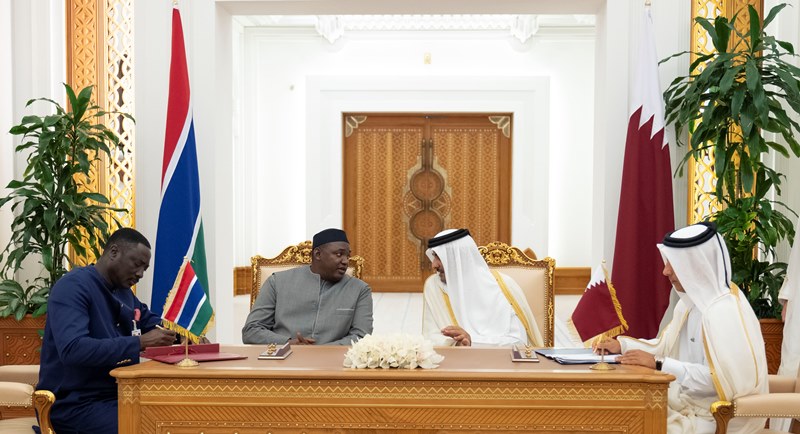 GAMBIA, QATAR SIGN FOUR NEW BILATERAL AGREEMENTS