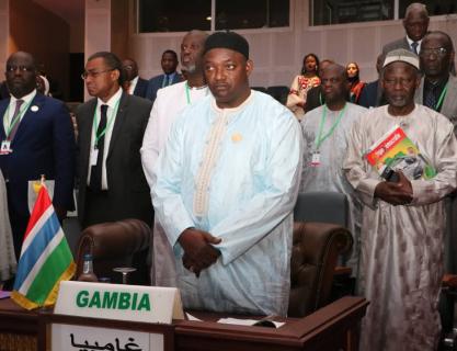 President Barrow attends the 13th Ordinary Session of the African Union Summit  in the Islamic Republic of Mauritania