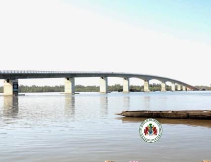 Groundbreaking inauguration of the Senegambia bridge by Presidents Adama Barrow and Macky Sall in Farafenni, North Bank Region, Monday,  21st January 2019